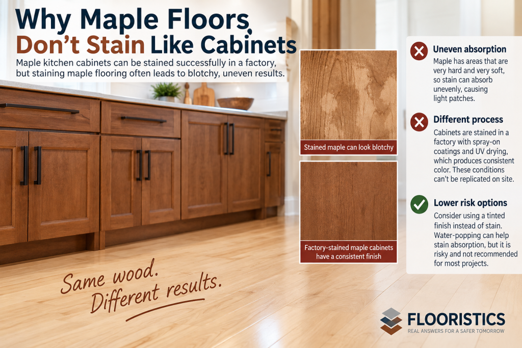 staining maple hardwood floors