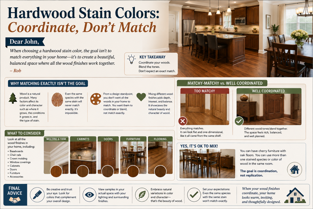 matching hardwood floor stain colors