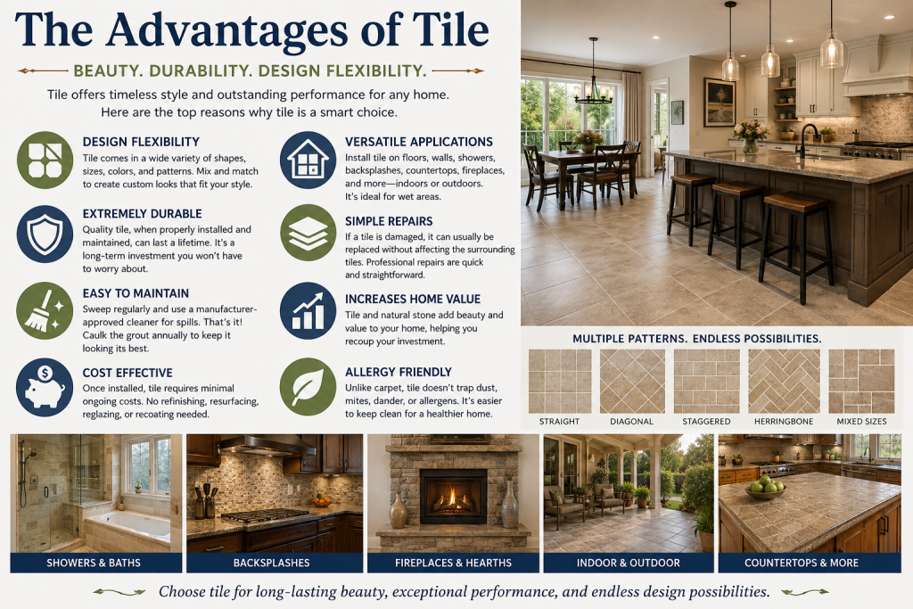 advantages of tile flooring