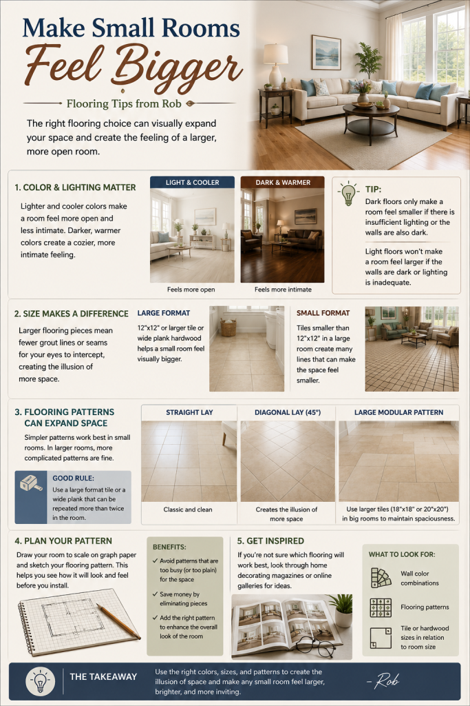 flooring to make a room look bigger