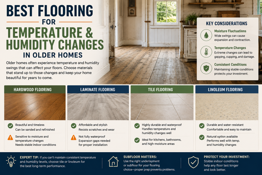 best flooring for temperature and humidity changes