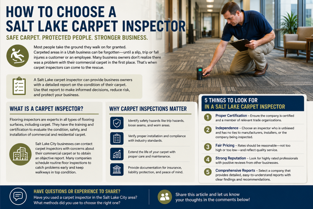 Salt Lake carpet inspector