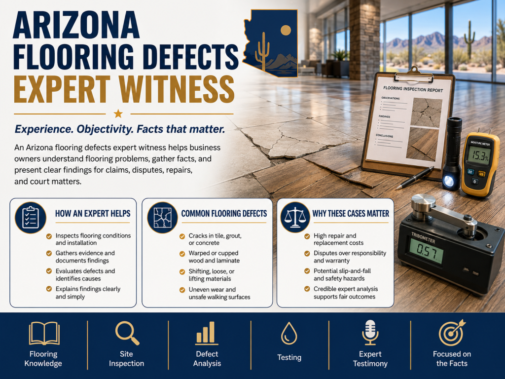 Arizona flooring defects expert witness