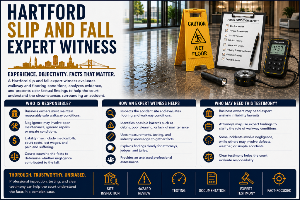 hartford slip and fall expert witness