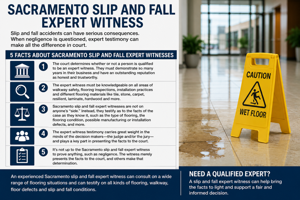 Sacramento slip and fall expert witness