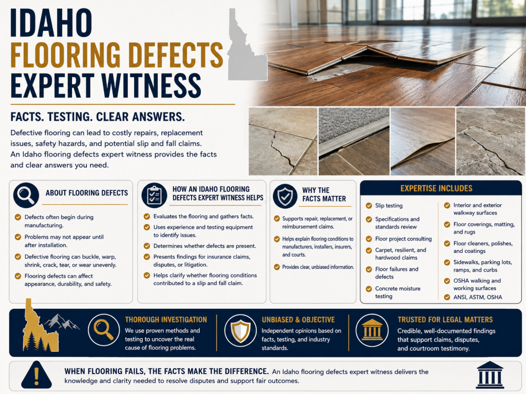 idaho flooring defects expert witness