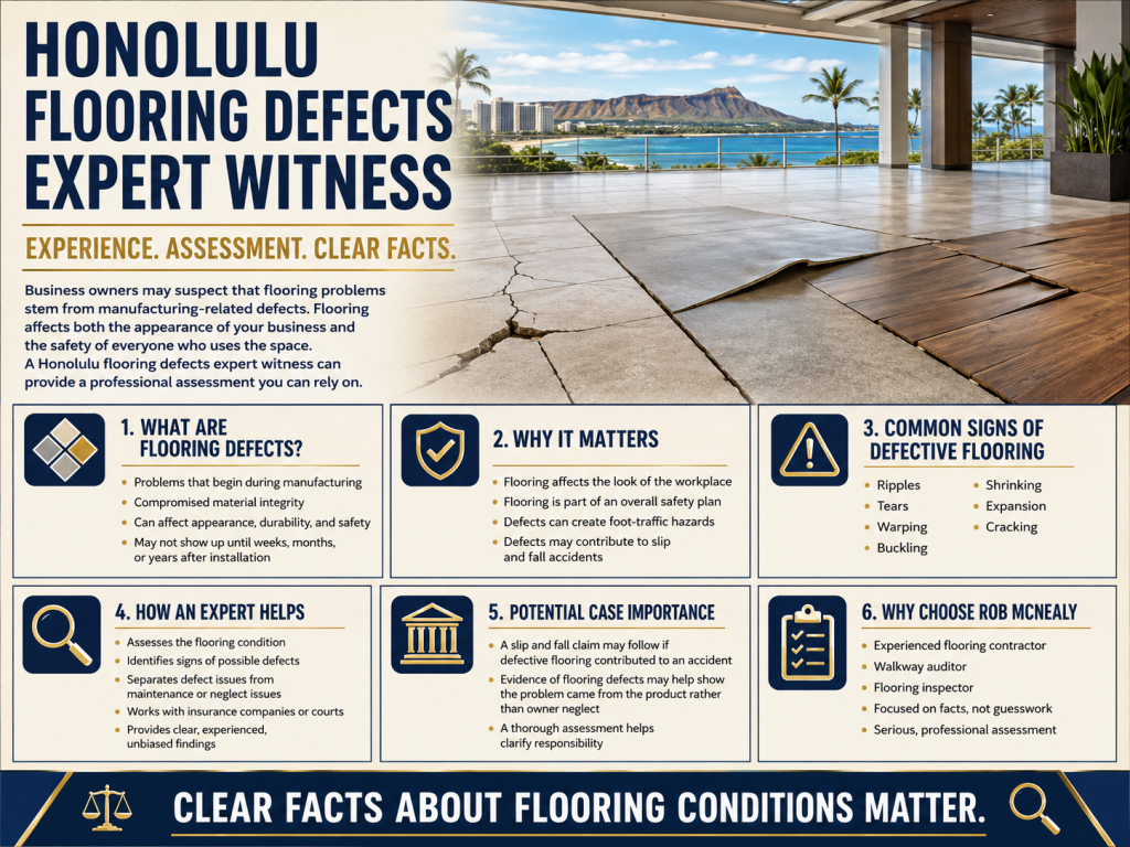 honolulu flooring defects expert witness