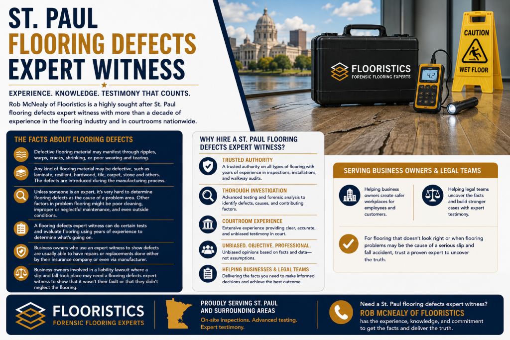 St. paul flooring defects expert witness