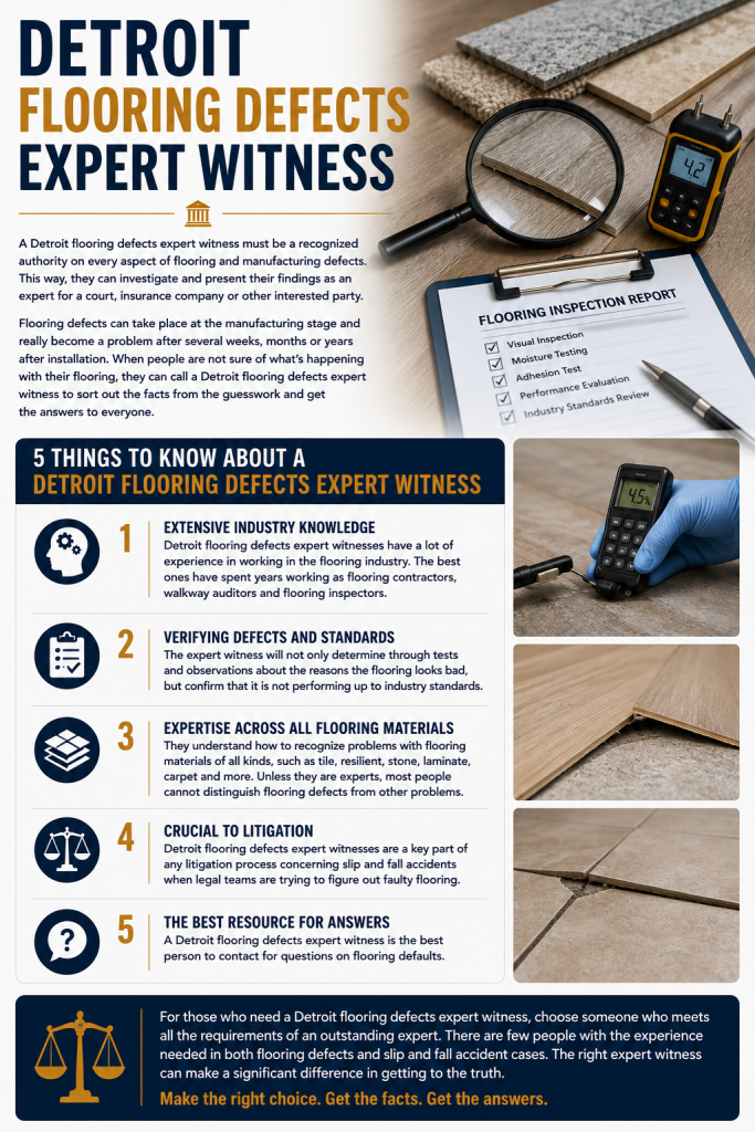 detroit flooring defects expert witness