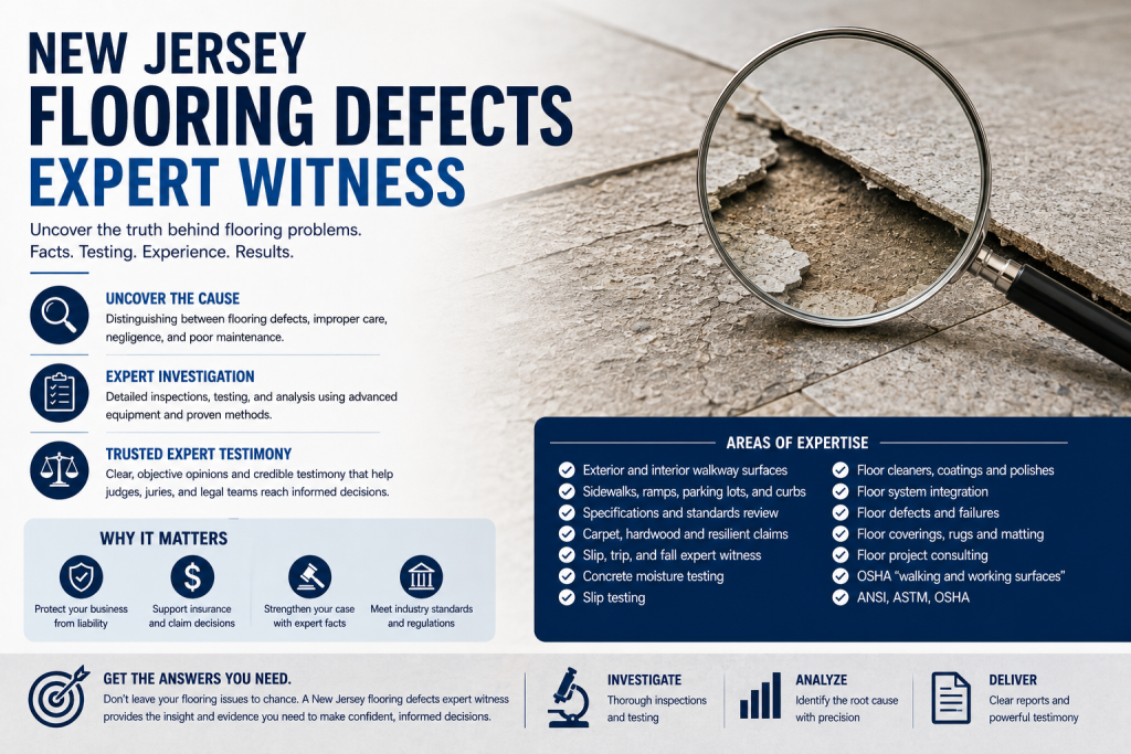 new jersey flooring defects expert witness
