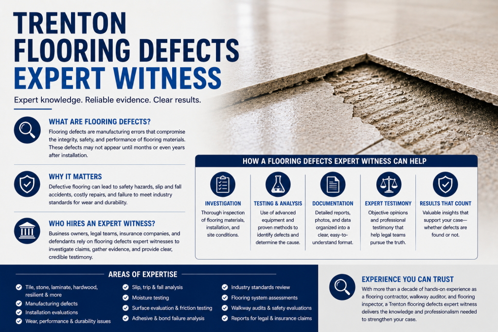 trenton flooring defects expert witness