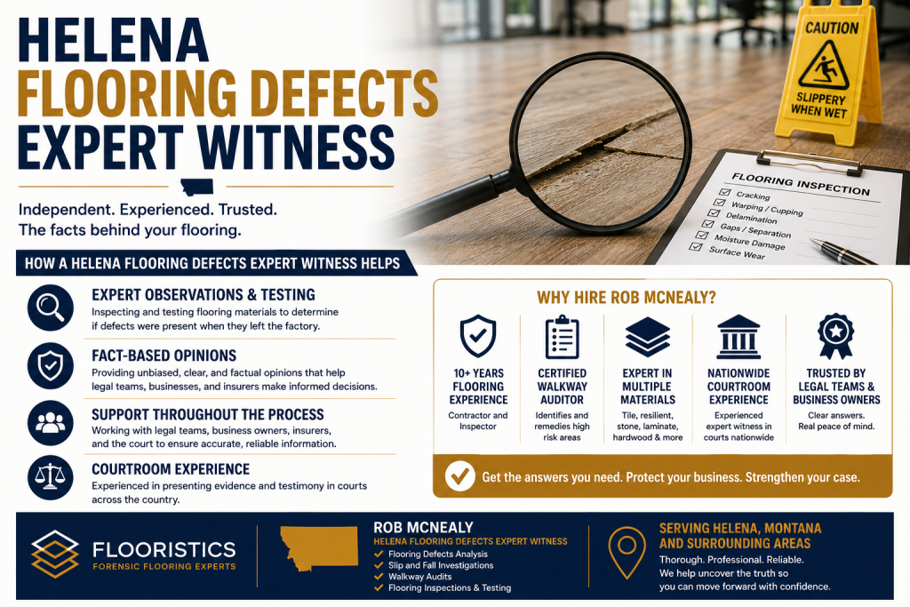 Helena flooring defects expert witness
