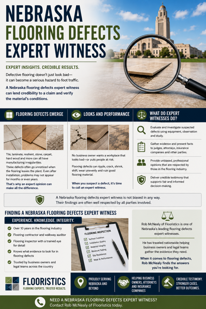 nebraska flooring defects expert witness