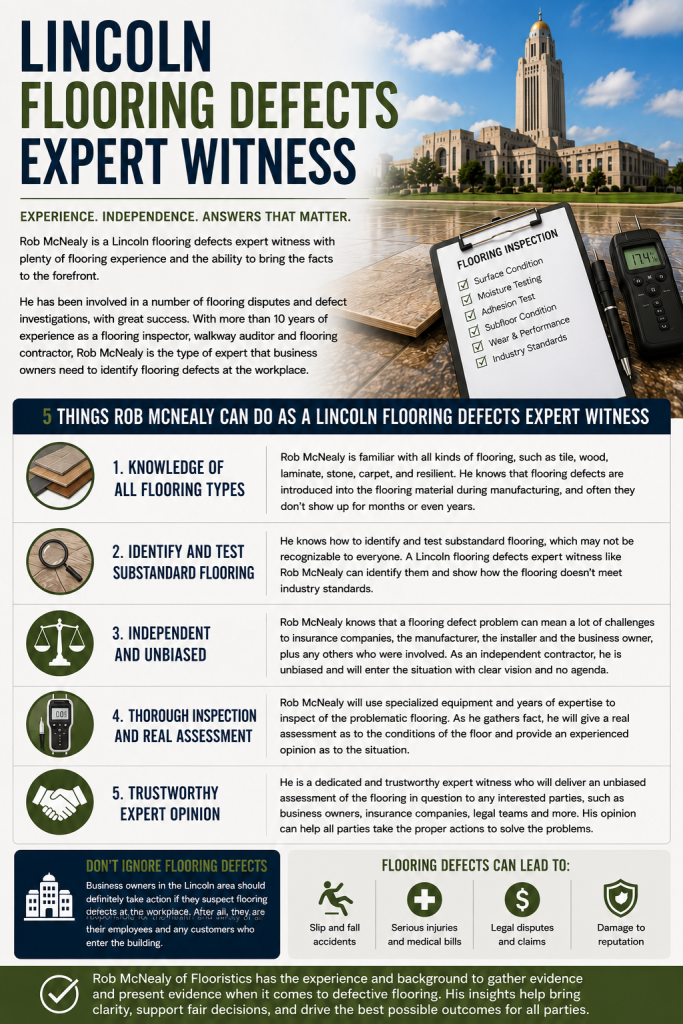 lincoln flooring defects expert witness