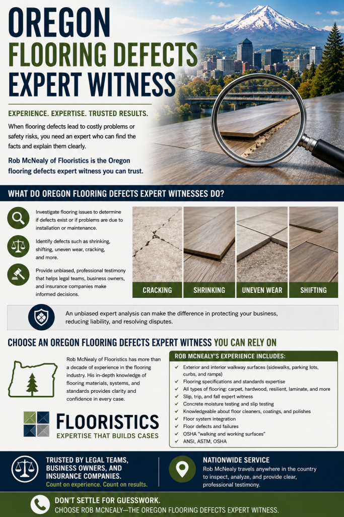 oregon flooring defects expert witness