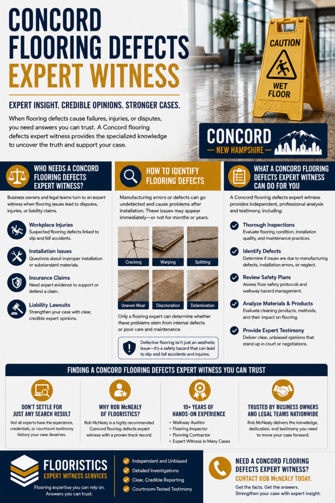 concord flooring defects expert witness