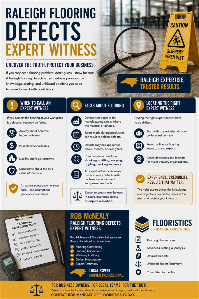 Raleigh flooring defects expert witness