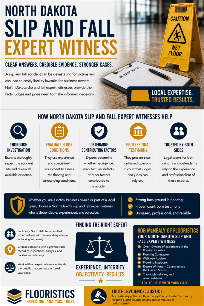north dakota slip and fall expert witness