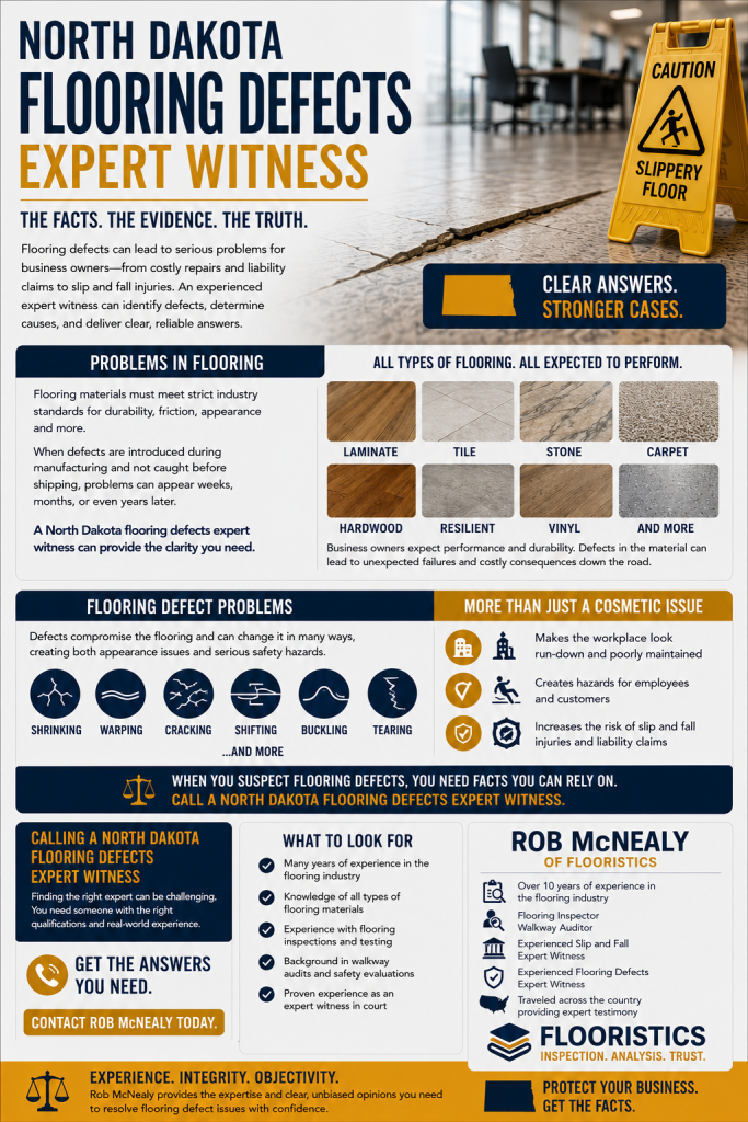 north dakota flooring defects expert witness