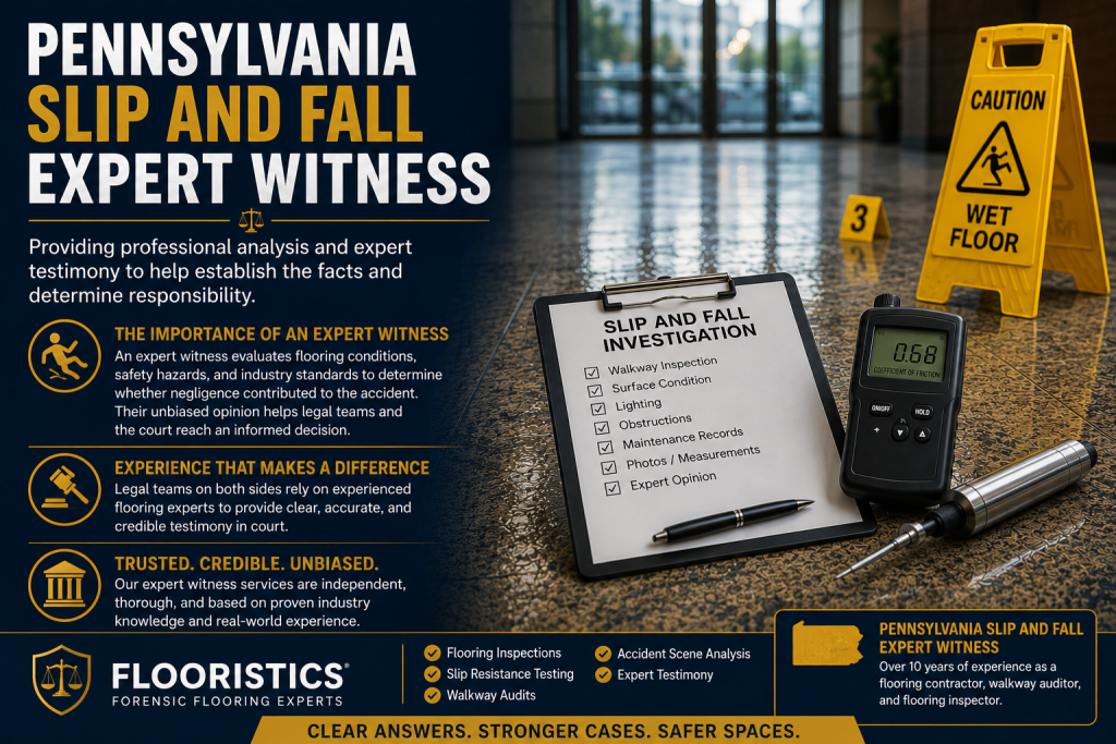 Pennsylvania slip and fall expert witness