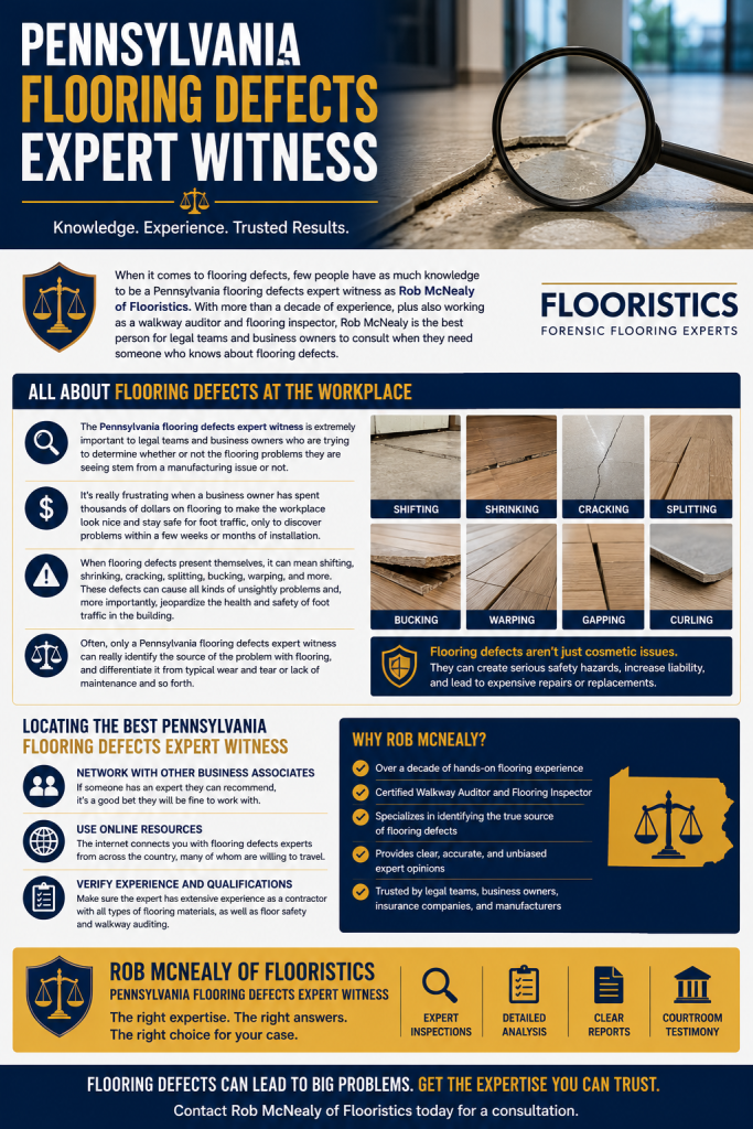 pennsylvania flooring defects expert witness