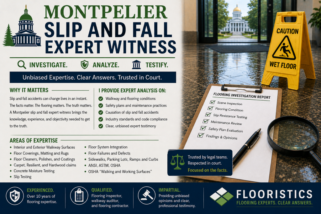 montpelier slip and fall expert witness
