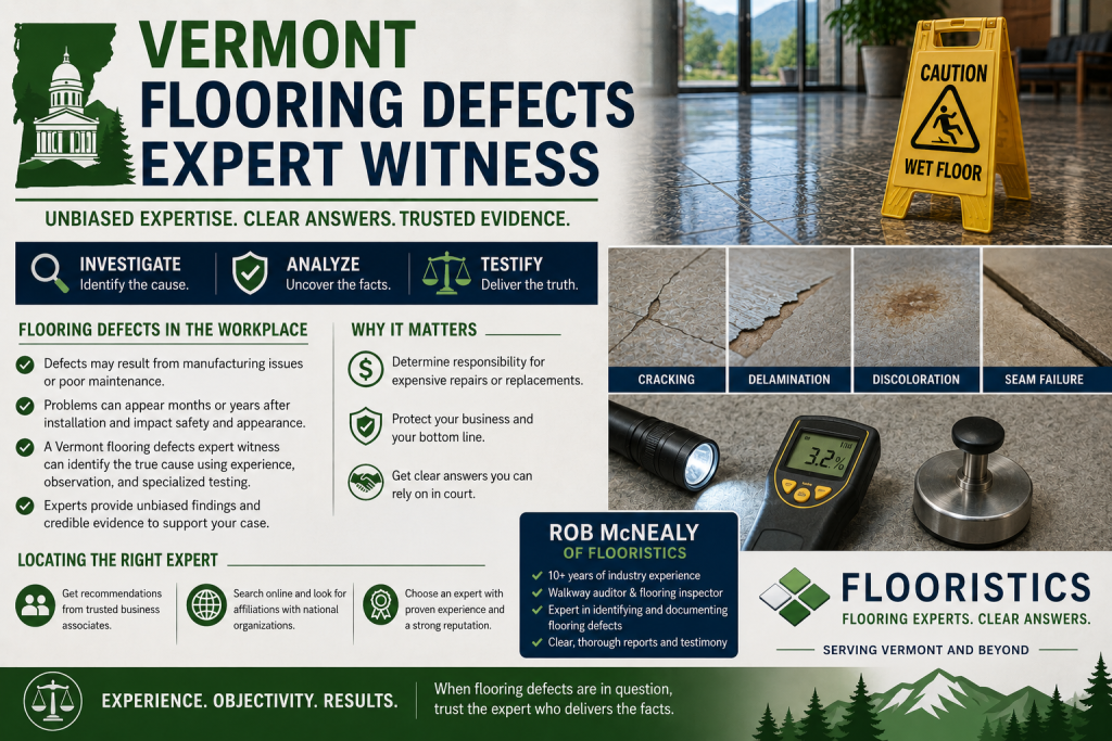 vermont flooring defects expert witness