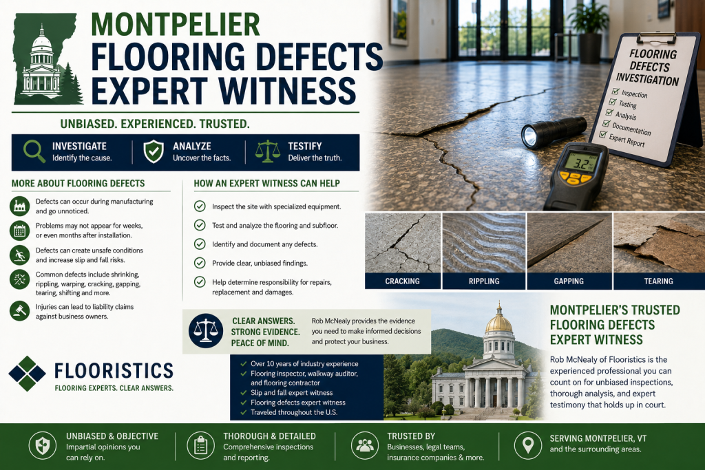 montpelier flooring defects expert witness