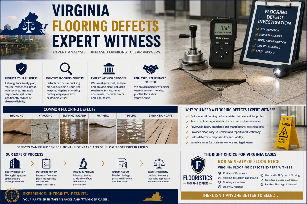 Virginia flooring defects expert witness