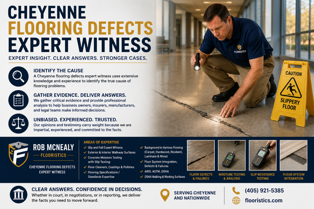 cheyenne flooring defects expert witness
