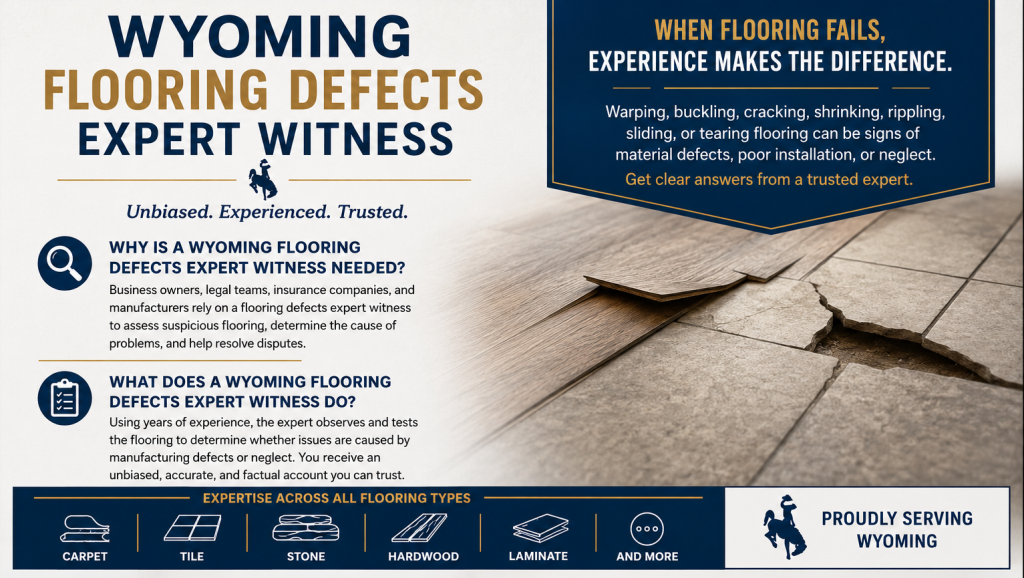 wyoming flooring defects expert witness