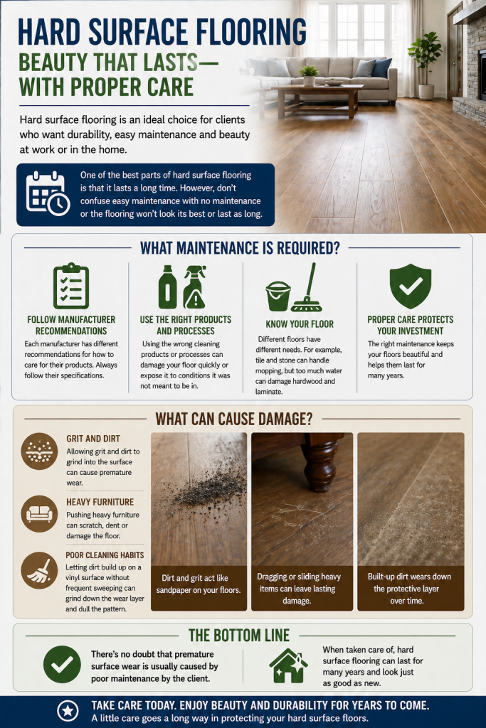 Hard surface flooring