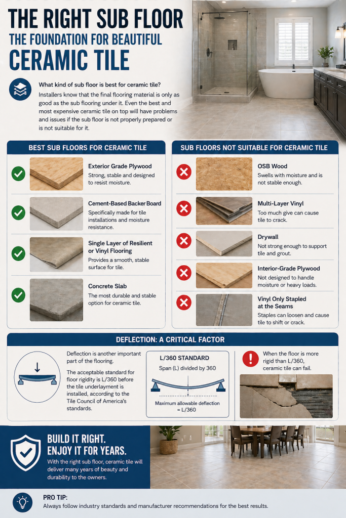 the right type of sub floor
