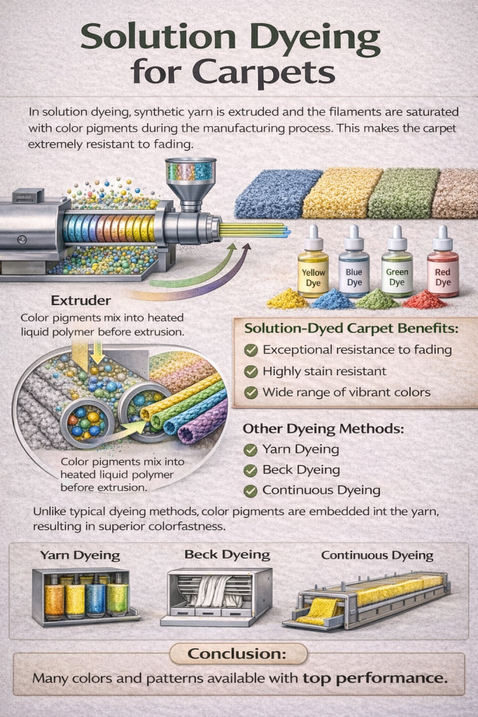Image of carpet dying methods